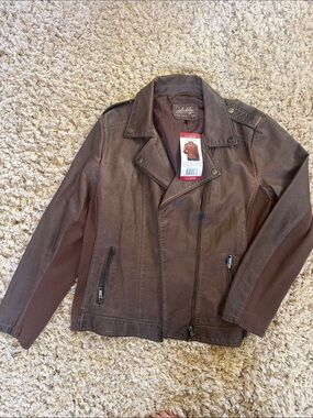 Women’s Brown Moto Jacket